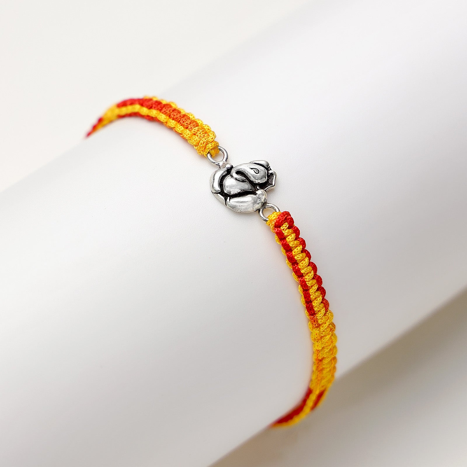 Ganpati/Ganesha Silver Rakhi - Tweov Jewels