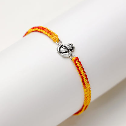 Ganpati/Ganesha Silver Rakhi - Tweov Jewels