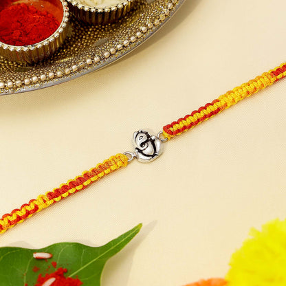 Ganpati/Ganesha Silver Rakhi - Tweov Jewels