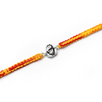 Ganpati/Ganesha Silver Rakhi - Tweov Jewels