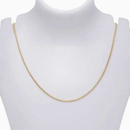Pure 925 Silver Chain - Gold Plated Spring Design For Women - Tweov Jewels