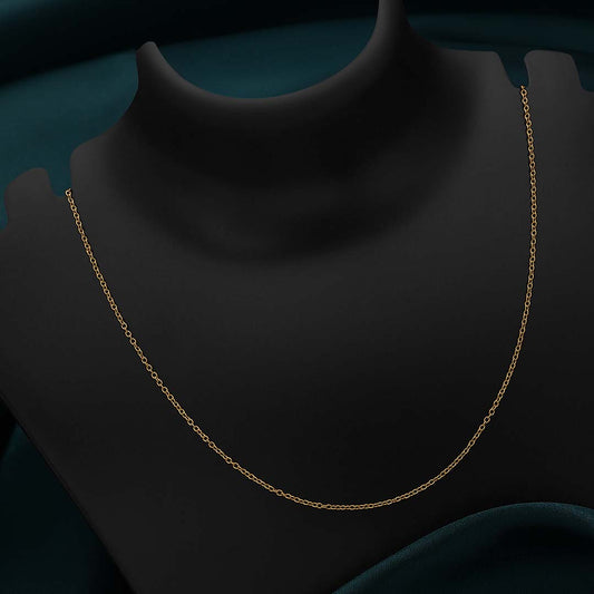 Pure 925 Silver Chain - Gilded Elegance Gold Plated Chain for Women - Tweov Jewels