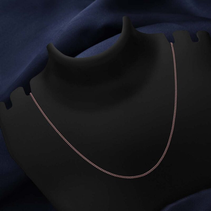 Pure 925 Silver Chain - Golden Glamour Of Cuban Link Model - Tweov Jewels