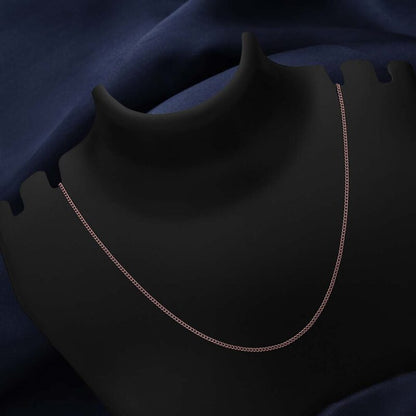 Pure 925 Silver Chain - Golden Glamour Of Cuban Link Model - Tweov Jewels