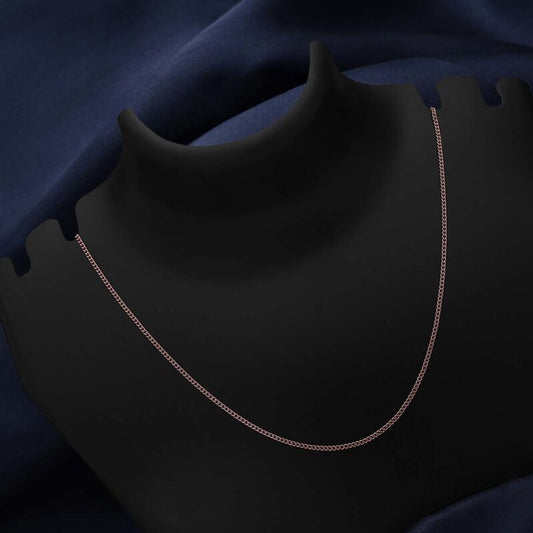 Pure 925 Silver Chain - Golden Glamour Of Cuban Link Model - Tweov Jewels