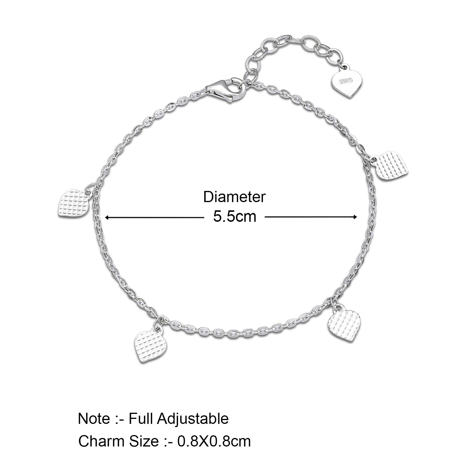 925 Sterling Silver Leaf Chain Bracelet  – Nature Inspired - Tweov Jewels