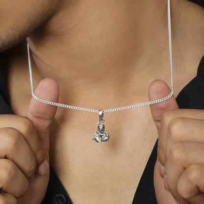 Laddu Gopal Silver Pendant Chain - Tweov Jewels