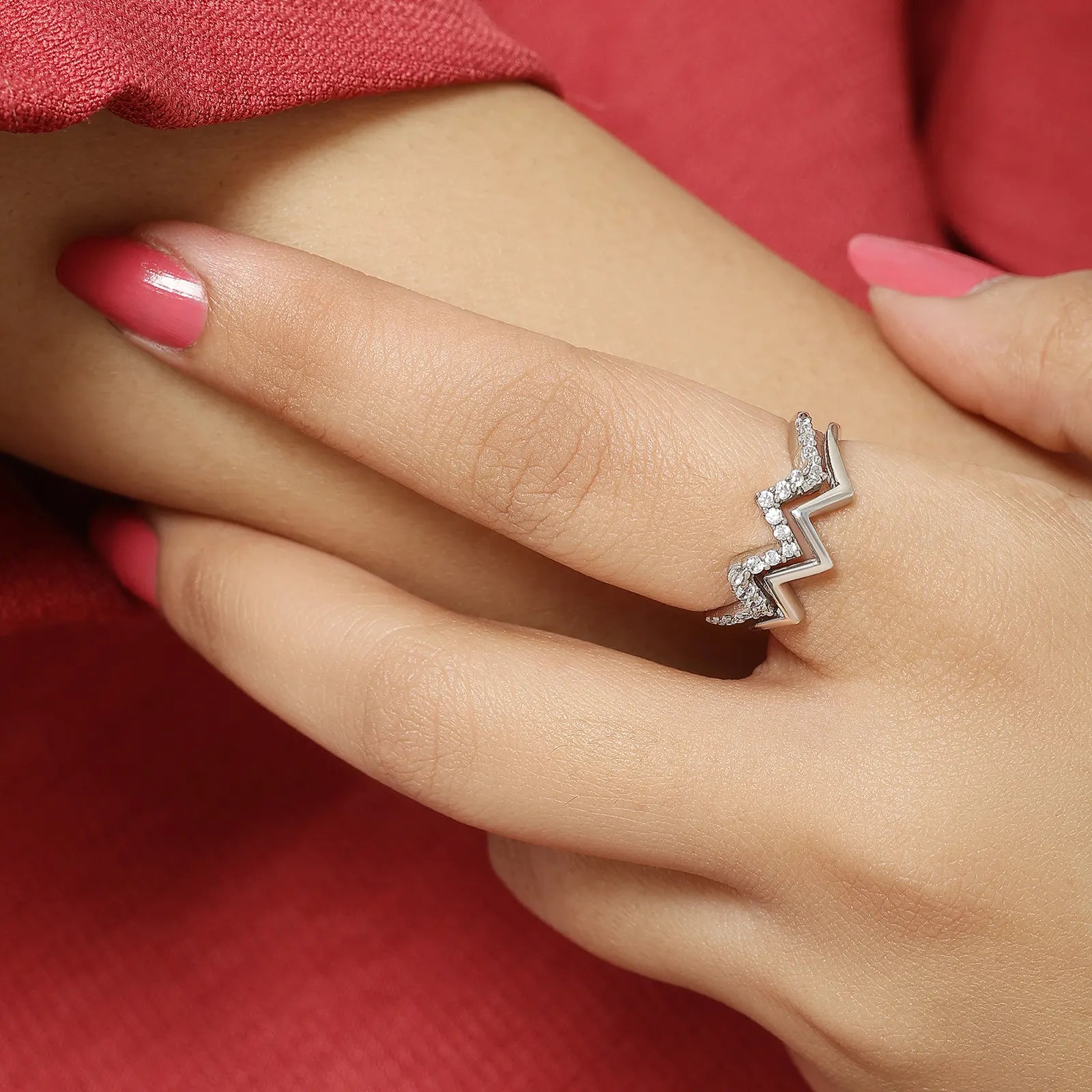 Silver Wave Ring for Women - Tweov Jewels