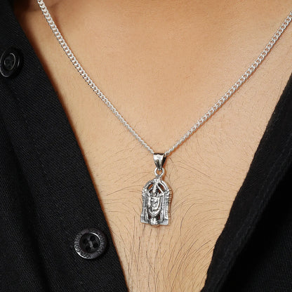 Pure Silver Tirupati Balaji Pendant - Tweov Jewels
