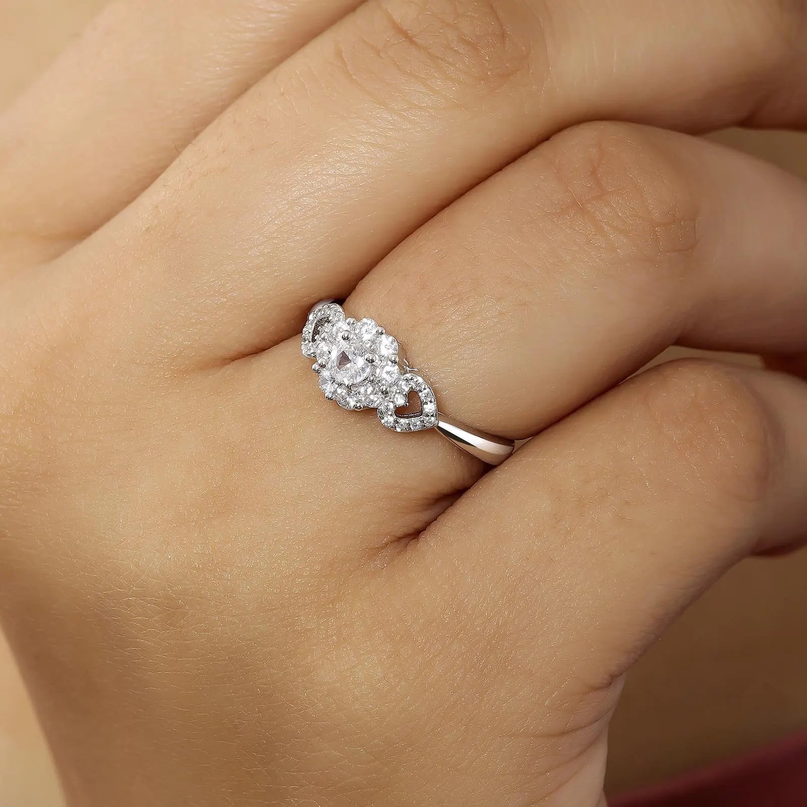 CZ Cluster Ring for Women