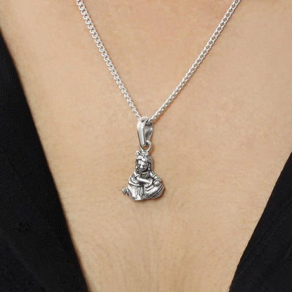 Laddu Gopal Silver Pendant Chain - Tweov Jewels