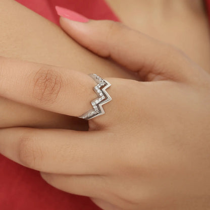 Silver Wave Ring for Women - Tweov Jewels