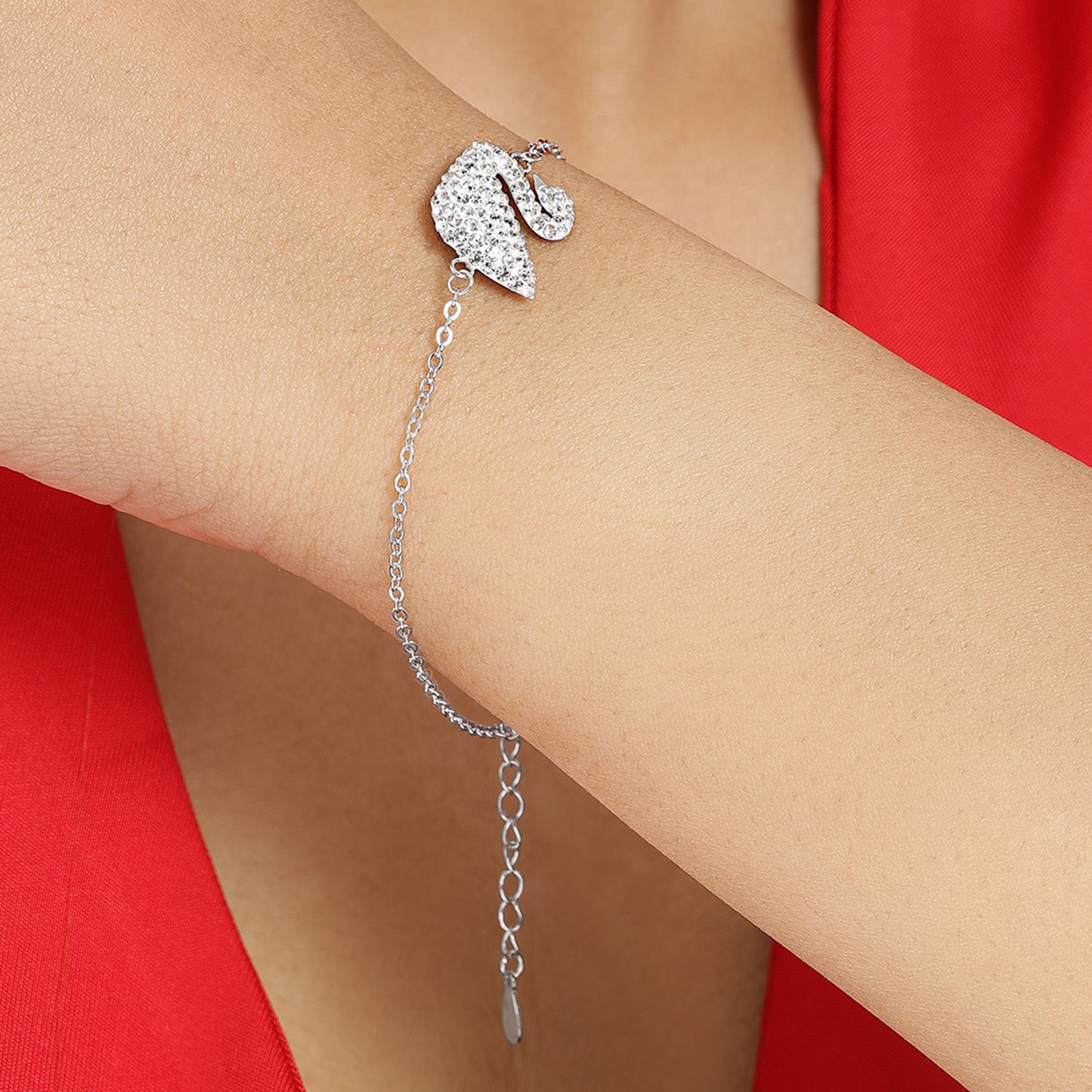 Swan Design Silver Bracelet - Tweov Jewels