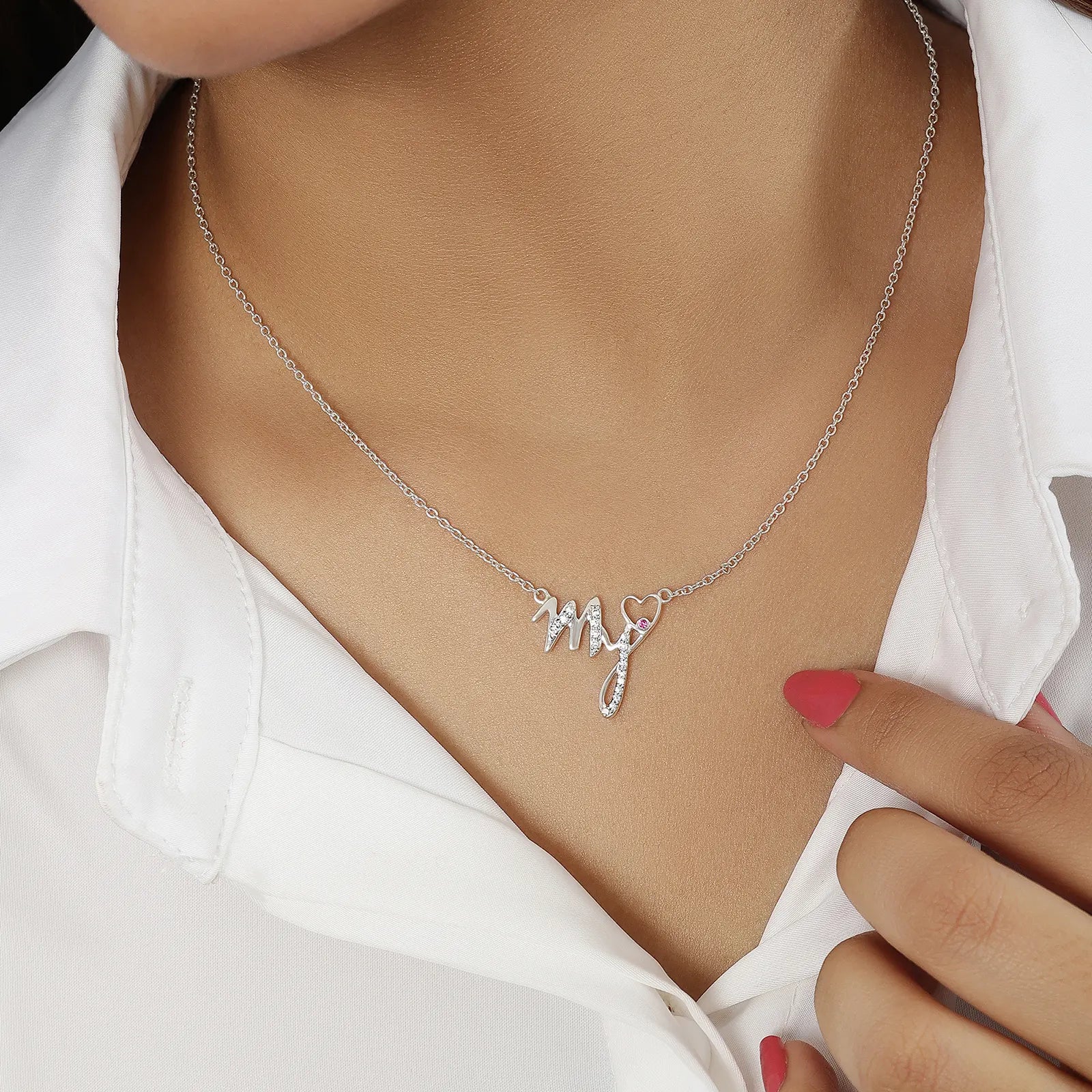 My Heart Silver Necklace - Tweov Jewels