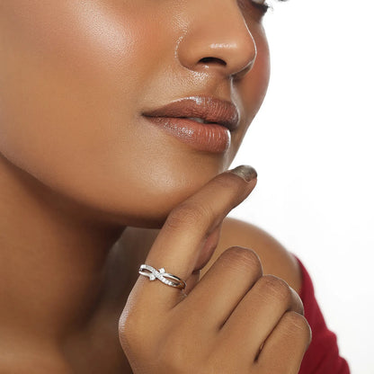 Infinity Cut Silver Ring - Tweov Jewels