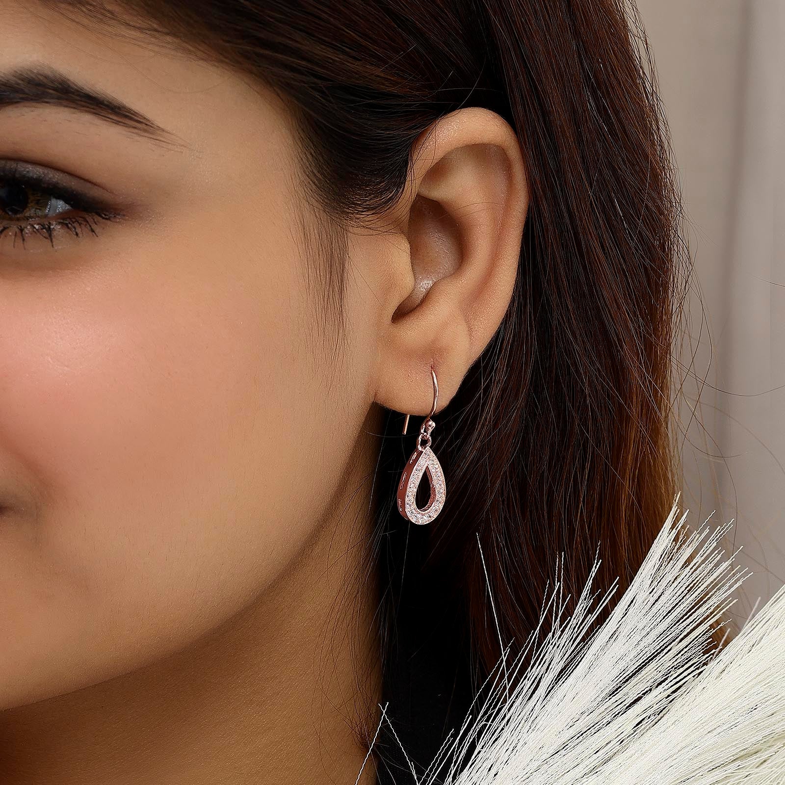 Pure Silver Earrings - Enriched With CZ Stones - Tweov Jewels