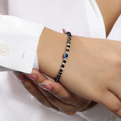Evil Eye Crystal Bracelet for Women – 925 Sterling Silver - Tweov Jewels