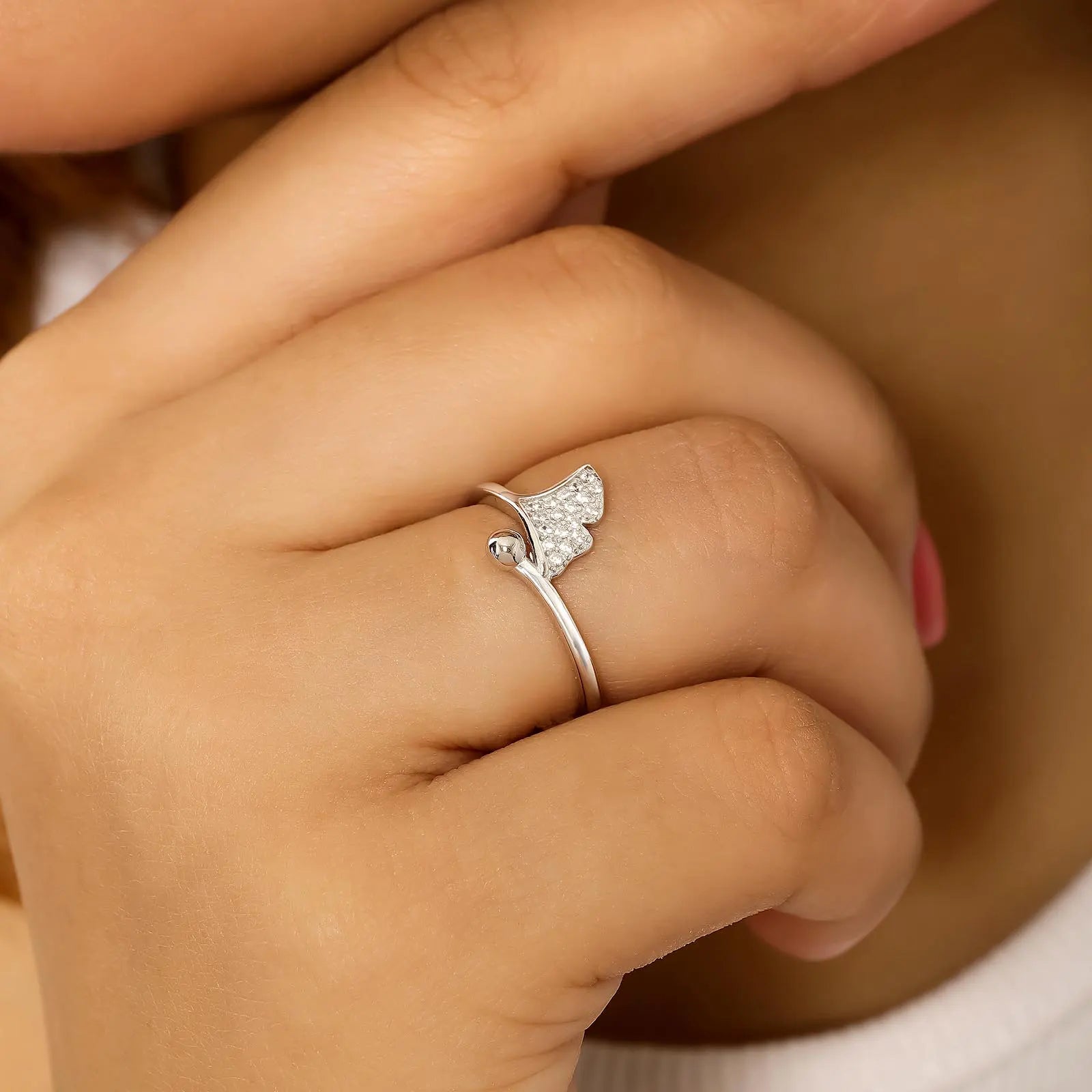 Shiny Silver Fishtail Ring for Women - Tweov Jewels