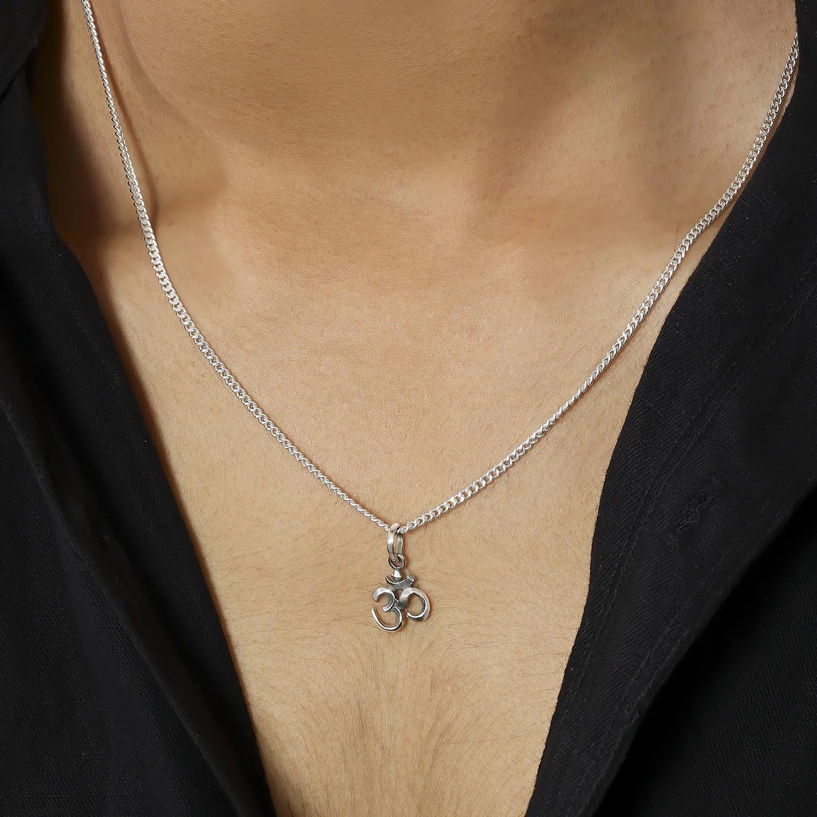 Silver Om Pendant with Spiritual Connection - Tweov Jewels