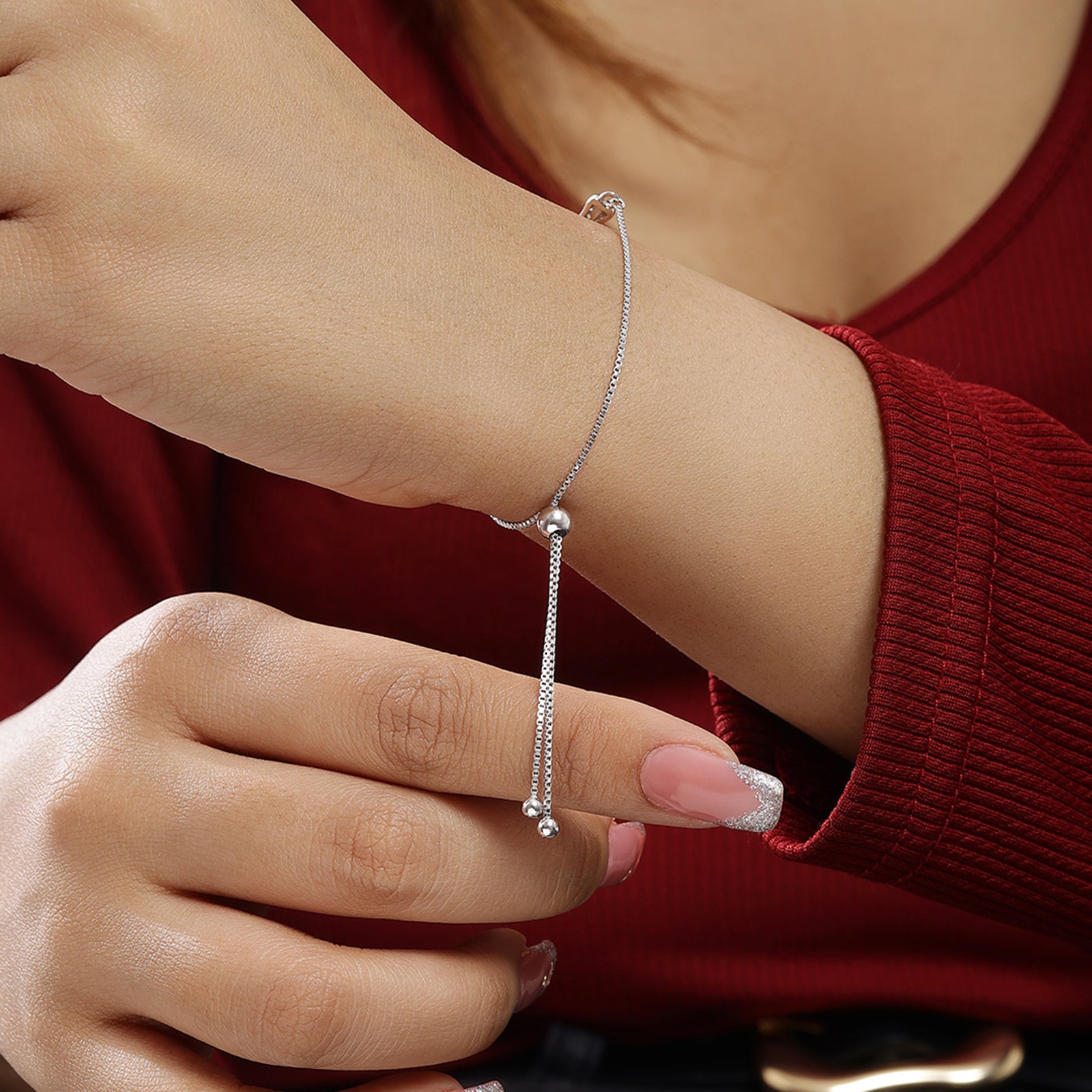 Bone-Inspired Bracelet For Women – 925 Sterling Silver Rhodium Plated - Tweov Jewels