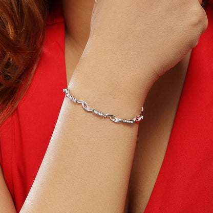 Handcrafted Silver Link Bracelet for Women - Tweov Jewels