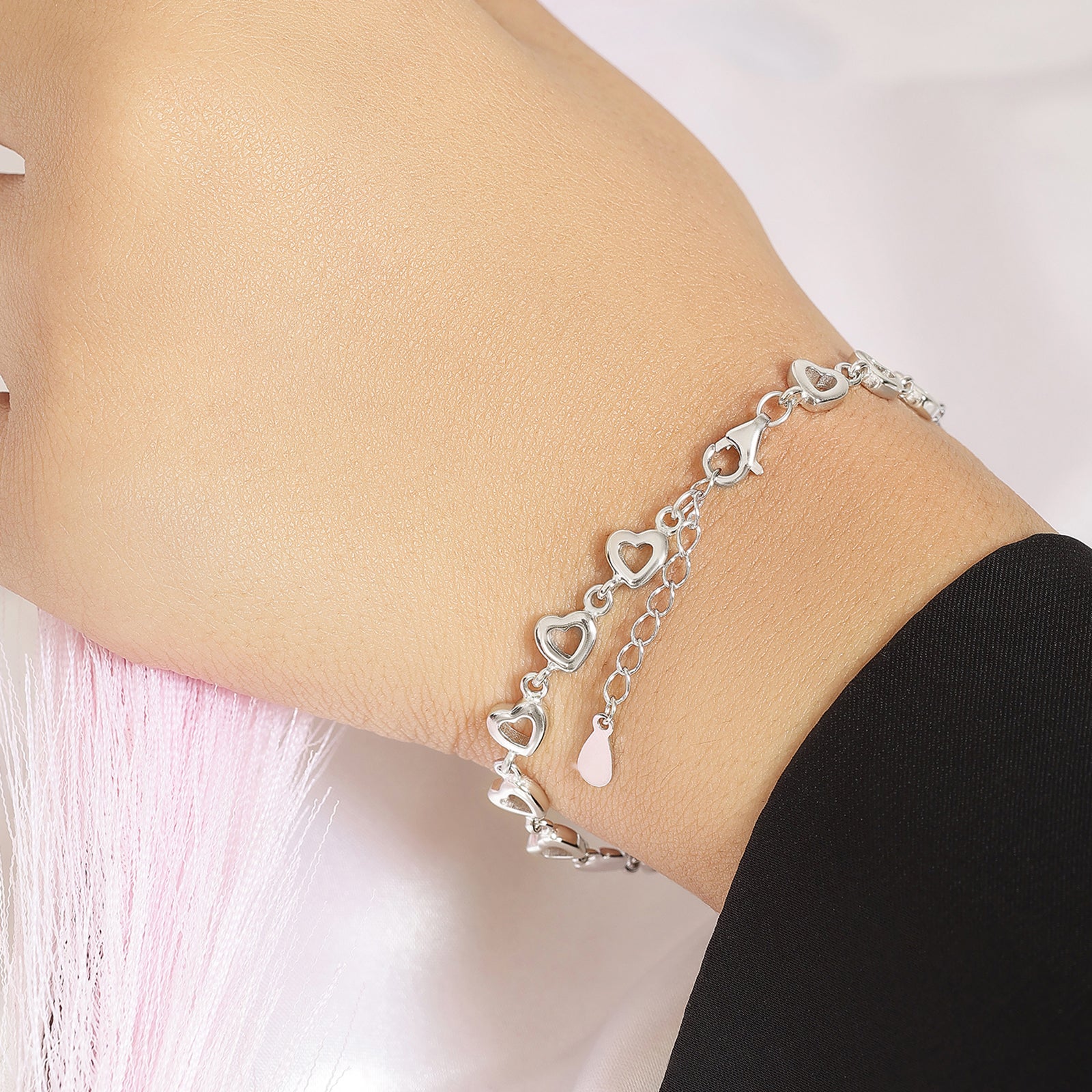 Silver Heart Bracelet for Women - Tweov Jewels
