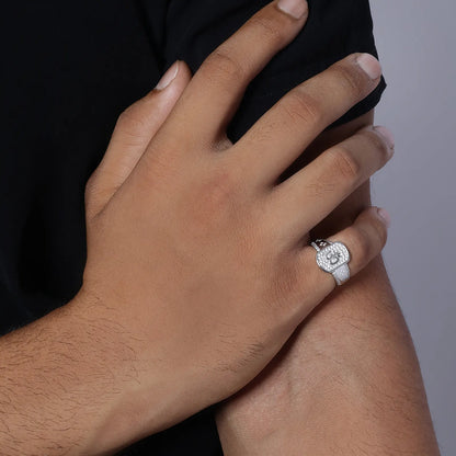 Silver Classic Om Men's Ring - Tweov Jewels