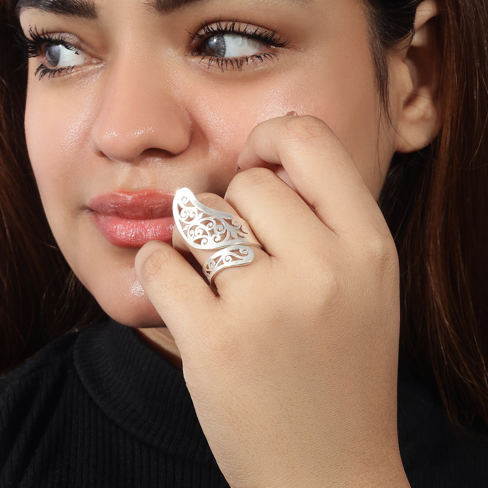 Stylish Open Style Silver Ring for Women