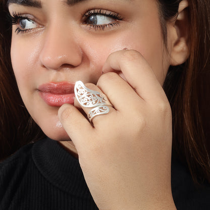 Stylish Open Style Silver Ring for Women