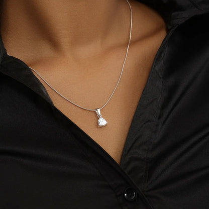 CZ Trillion Cut Pendant Chain for Women