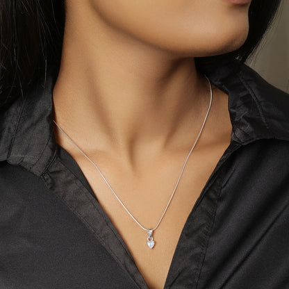 Solitaire Heart Pendant Chain for Women - Tweov Jewels