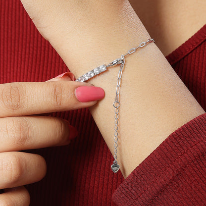 CZ Tennis Silver Bracelet for Women - Tweov Jewels
