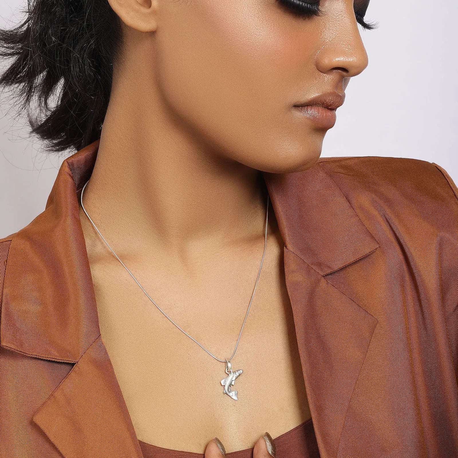 Pure Silver Pendant- Sterling With Dolphin Dollar - Tweov Jewels