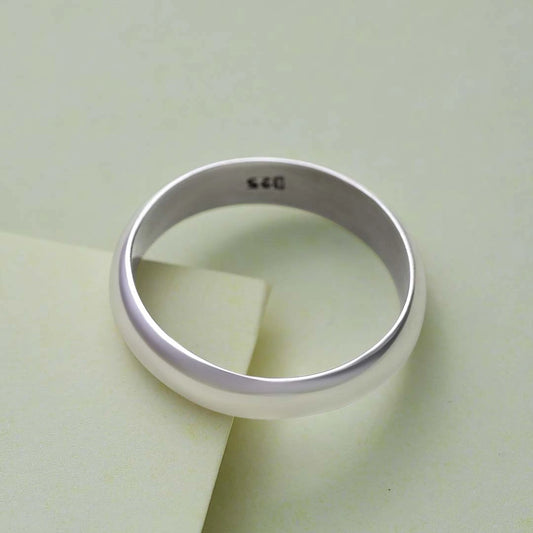 Pure 925 Silver Ring - Moon Craving Plain Fit - Tweov Jewels