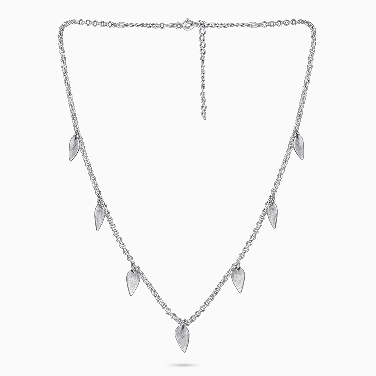 Silver Leaf Design Necklace