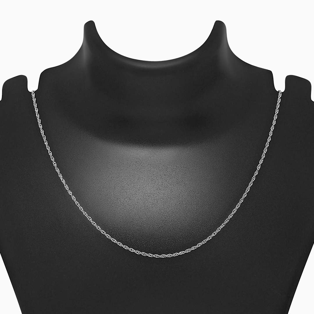 Pure 925 Silver Chain - Twilighting Rope Chain Model for Women - Tweov Jewels