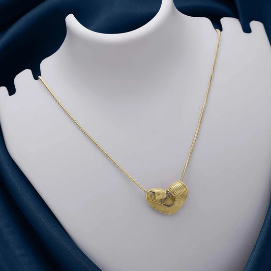 Gold Plated 925 Sterling Silver Heart Pendant - Tweov Jewels