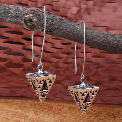 Triad Design Silver Dangle Earrings