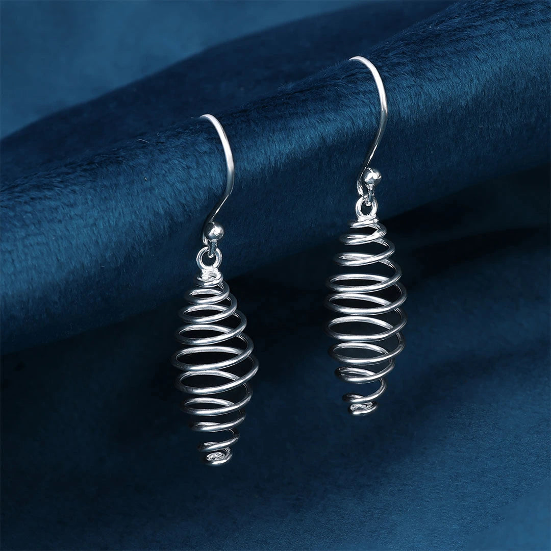 Pure Silver Earrings - Spring Like Danglers - Tweov Jewels