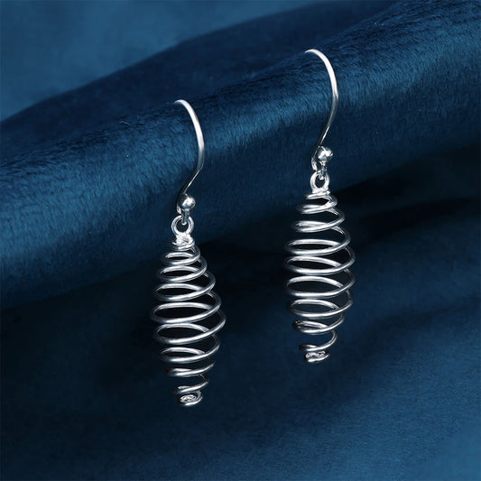 Pure Silver Earrings - Spring Like Danglers - Tweov Jewels