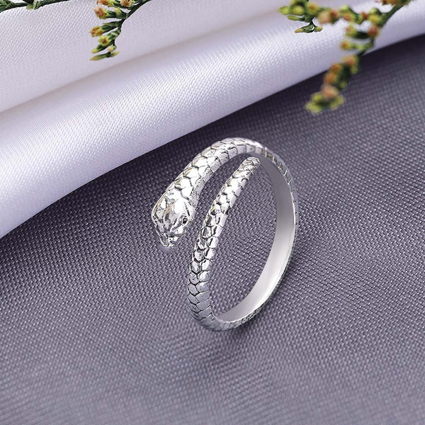 SILVER SNAKE NARROW RING ‹EXCLUSIVE > Mythological_20Connect_20of_20