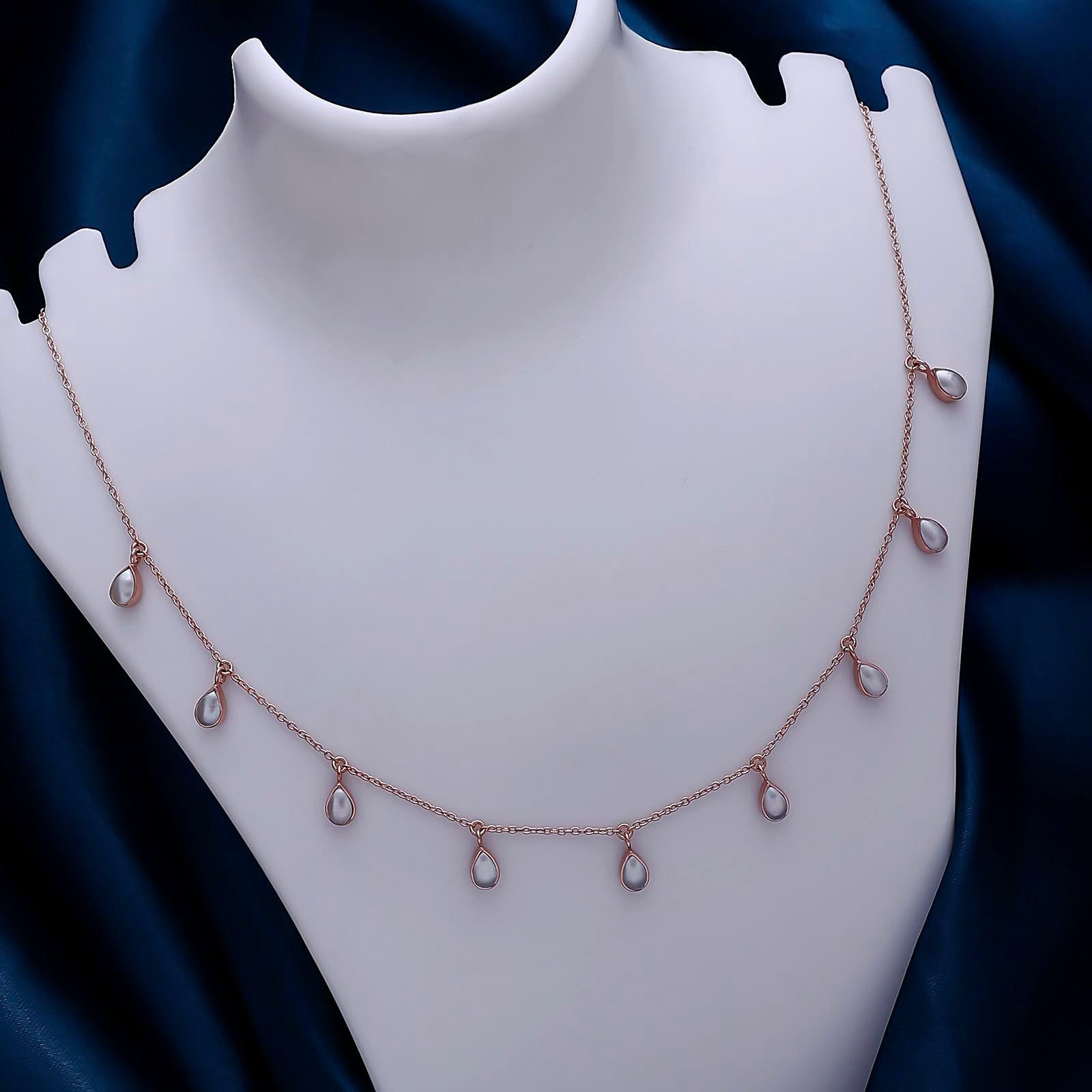 Gold Plated Drop Pearl Necklace - Tweov Jewels