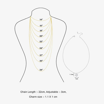 Shiny Square Ad Silver Necklace - Tweov Jewels
