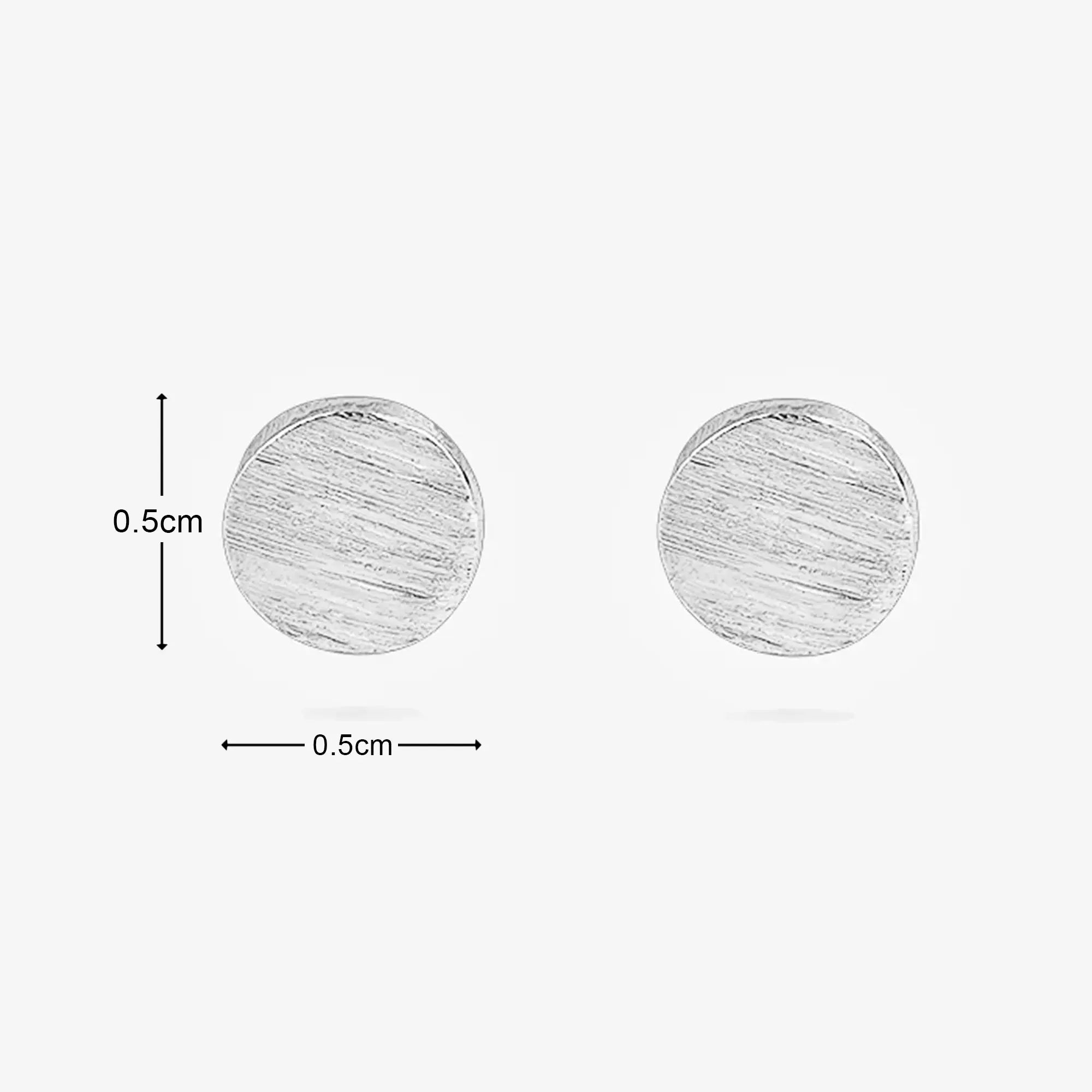 Minimal Round Silver Stud