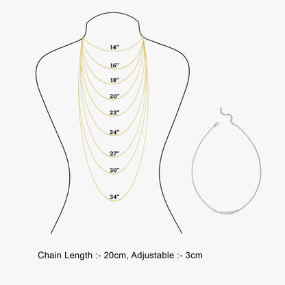 CZ Layered Swing Silver Necklace - Tweov Jewels