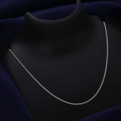 Pure 925 Silver Chain - Simplistic Sleek Model For Women - Tweov Jewels