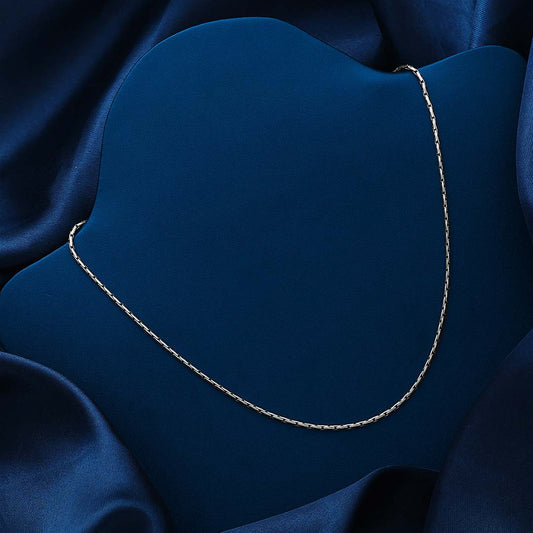 Pure Silver Chain - Classic and Simple Oxidized - Tweov Jewels