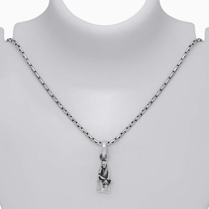 Pure Silver Sai Baba Pendant - Tweov Jewels