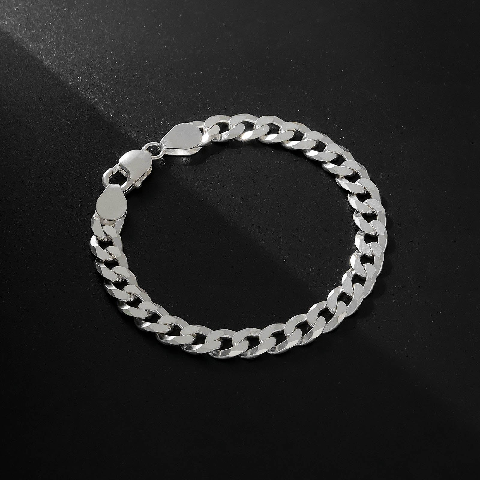Silver Bracelet for men - Cuban Link Chain Bracelet - Tweov Jewels