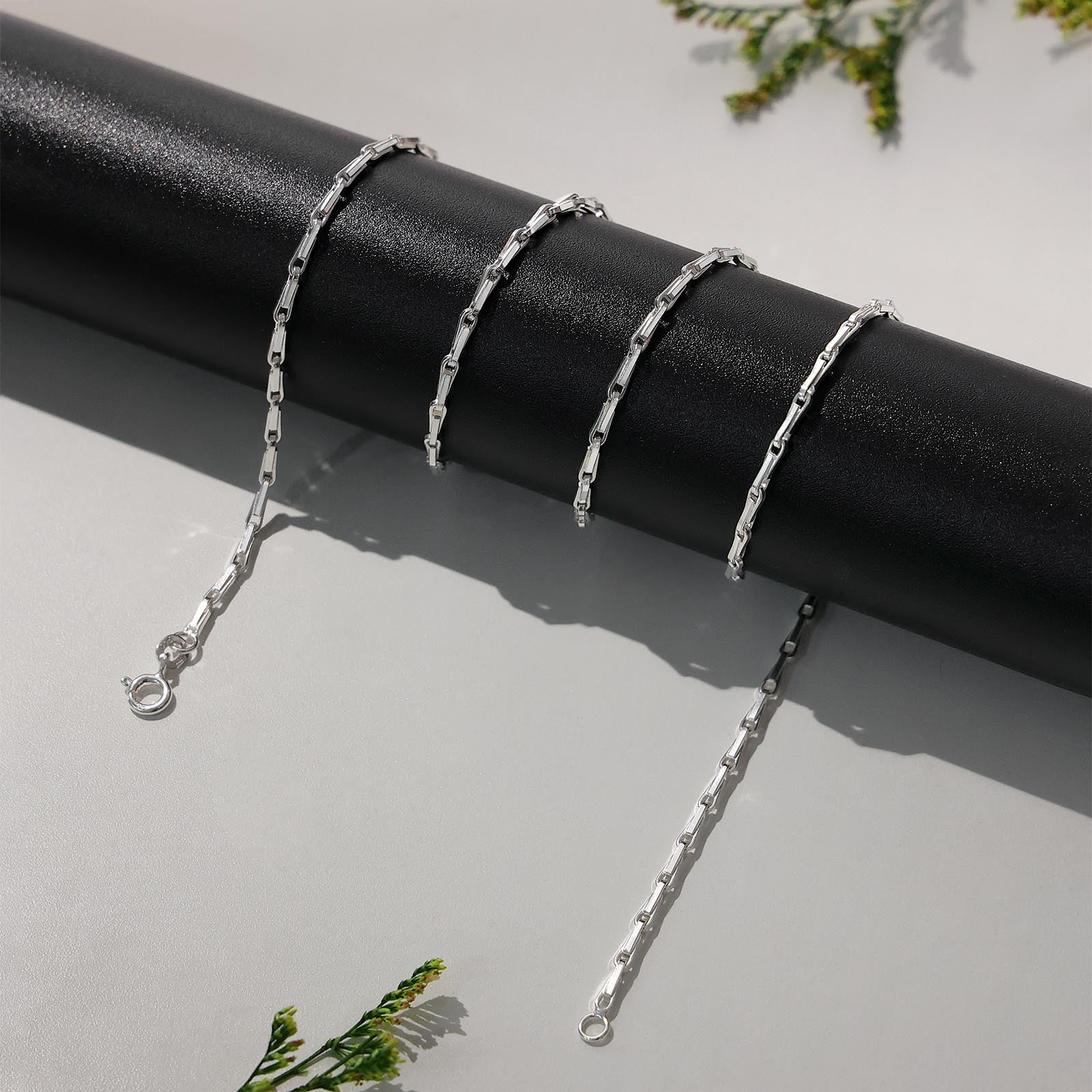 Pure 925 Sterling Silver Link Chain Necklace for Men - Tweov Jewels